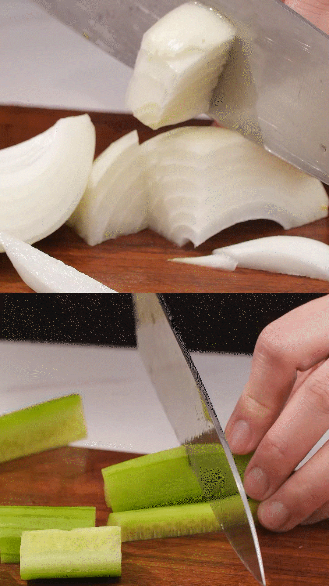 番茄、黃瓜、洋蔥切丁，用適量鹽殺水